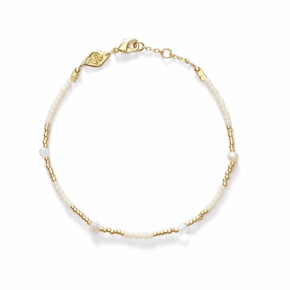 NEW ANNI LU women's clemence bracelet in ecru